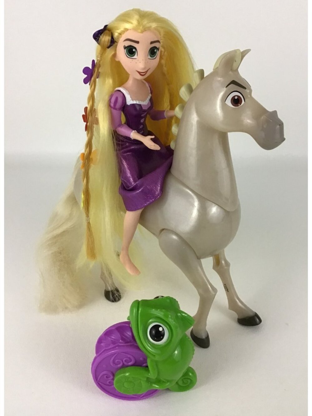 Disney Tangled the Series Rapunzel Articulated Doll Maximus Horse w Clip Pascal